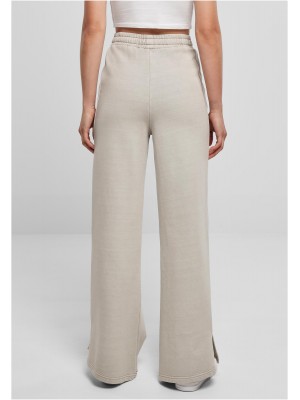 Дамски спортен панталон с широки крачоли в светлосив цвят Urban Classics Terry Pants