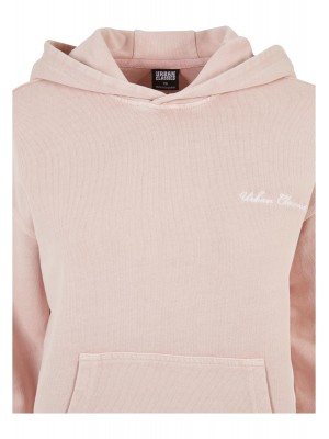 Дамски суичър с качулка в розов цвят Urban Classics Terry Hoody