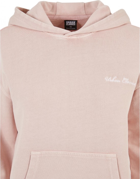 Дамски суичър с качулка в розов цвят Urban Classics Terry Hoody, Суичъри - Lit.bg