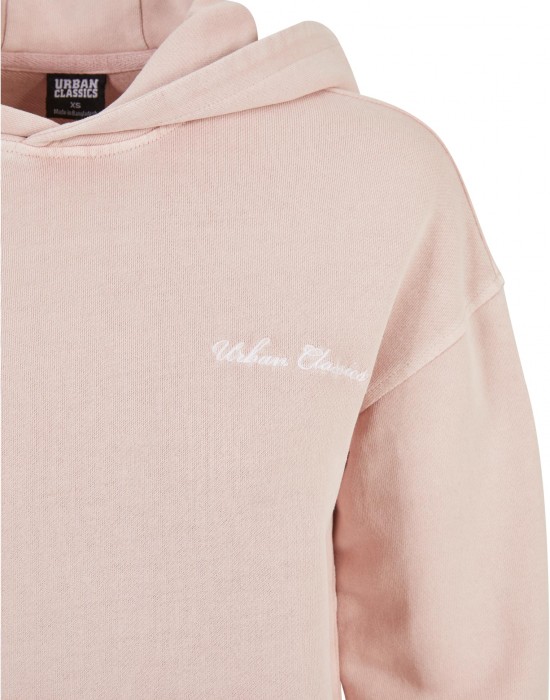 Дамски суичър с качулка в розов цвят Urban Classics Terry Hoody, Суичъри - Lit.bg