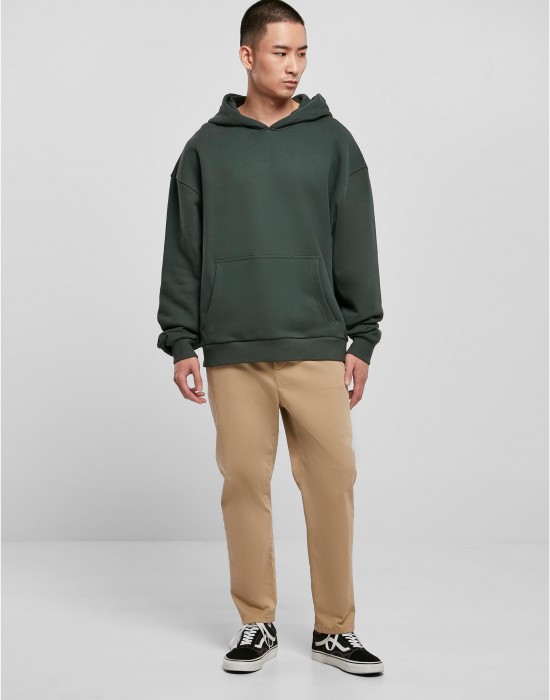 Мъжки суичър с качулка в тъмнозелен цвят Urban Classics Hoody bottlegreen, Суичъри - Lit.bg Мъжки суичър с качулка в тъмнозелен цвят Urban Classics Hoody bottlegreen, Суичъри - Lit.bg