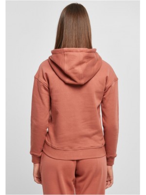Дамски суичър в цвят праскова Urban Classics Ladies Organic Hoody