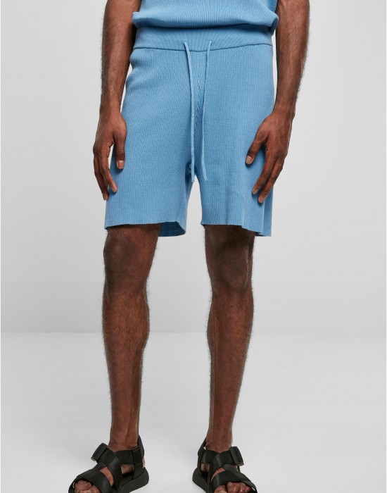 Мъжки къси панталони в светлосин цвят Urban Classics Ribbed Shorts, Къси панталони - Lit.bg Мъжки къси панталони в светлосин цвят Urban Classics Ribbed Shorts, Къси панталони - Lit.bg