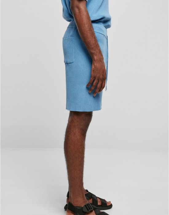 Мъжки къси панталони в светлосин цвят Urban Classics Ribbed Shorts, Къси панталони - Lit.bg Мъжки къси панталони в светлосин цвят Urban Classics Ribbed Shorts, Къси панталони - Lit.bg
