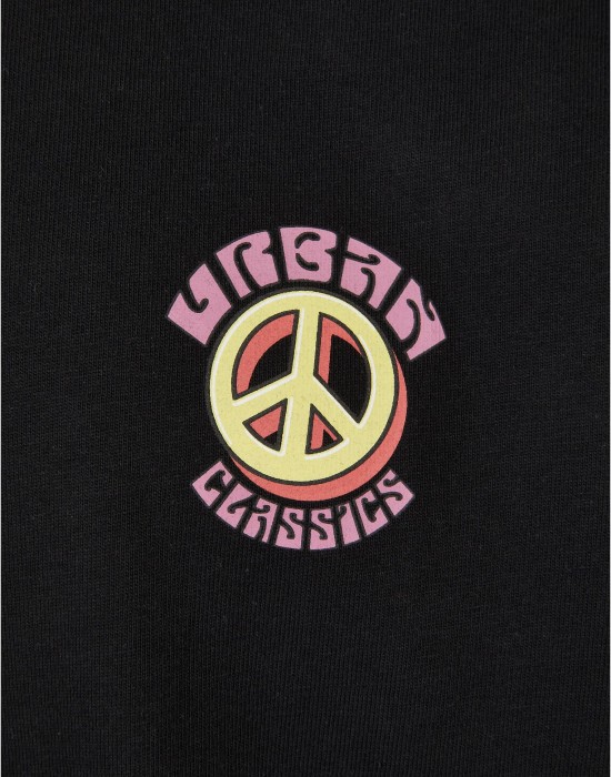 Мъжка тениска в черен цвят Urban Classics Peace, Тениски - Lit.bg Мъжка тениска в черен цвят Urban Classics Peace, Тениски - Lit.bg
