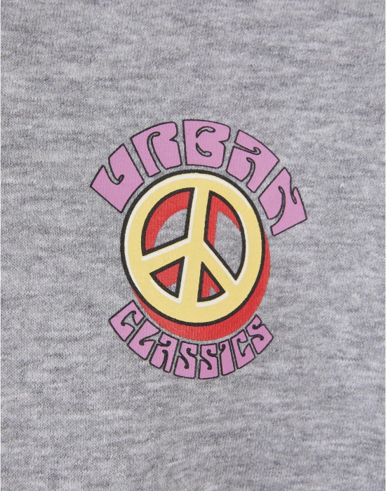 Мъжки суичър с качулка в сив цвят Urban Classics Peace Hoody, Суичъри - Lit.bg Мъжки суичър с качулка в сив цвят Urban Classics Peace Hoody, Суичъри - Lit.bg