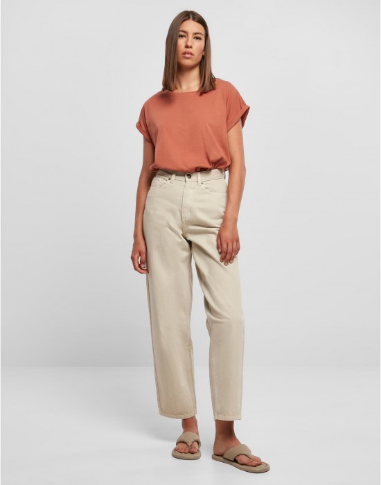 Дамска тениска в цвят корал Urban Classics Ladies Shoulder Tee, Тениски - Lit.bg Дамска тениска в цвят корал Urban Classics Ladies Shoulder Tee, Тениски - Lit.bg