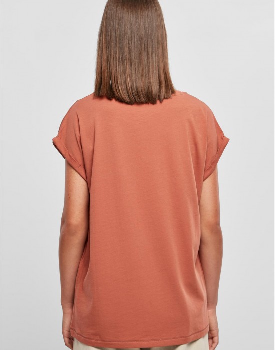 Дамска тениска в цвят корал Urban Classics Ladies Shoulder Tee, Тениски - Lit.bg Дамска тениска в цвят корал Urban Classics Ladies Shoulder Tee, Тениски - Lit.bg