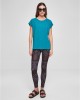 Дамска тениска в цвят тюркоаз Urban Classics Ladies Shoulder Tee, Тениски - Lit.bg