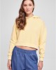 Дамски къс суичър с качулка в жълт цвят Urban Classics Terry Hoody, Суичъри - Lit.bg