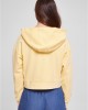 Дамски къс суичър с качулка в жълт цвят Urban Classics Terry Hoody, Суичъри - Lit.bg