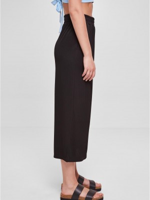 Дамска дълга пола в черен цвят Urban Classics Jersey Skirt