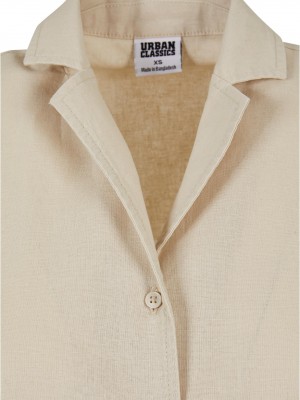 Дамска ленена риза в цвят екрю Urban Classics Ladies Linen Shirt