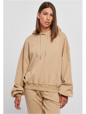Дамски широк суичър с качулка в бежов цвят Ladies Terry Hoody