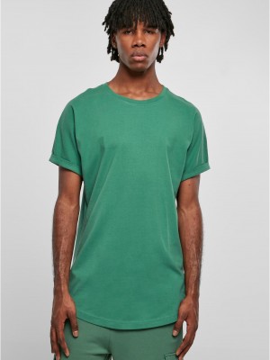Мъжка дълга тениска в зелен цвят Urban Classics Long Shaped Tee