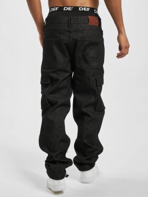 Мъжки дънкови карго панталони в черно Ecko Unltd Ec Ko