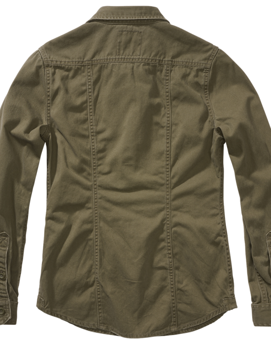 Дамска риза в масленозелено Brandit Vintageshirt, Блузи - Lit.bg
