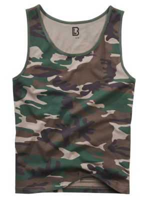 Мъжки потник в камуфлаж Brandit woodland