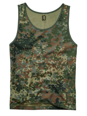 Мъжки потник в зелен камуфлаж Brandit flecktarn