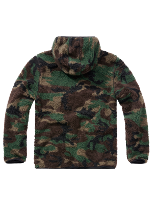 Мъжко пухкаво яке в зелен камуфлаж Brandit Worker Pullover