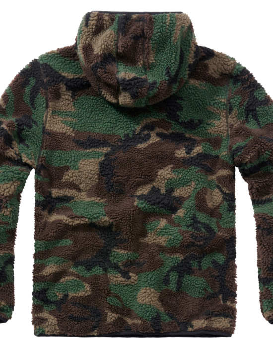 Мъжко пухкаво яке в зелен камуфлаж Brandit Worker Pullover, Зимни якета - Lit.bg
