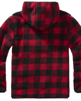 Мъжко карирано яке в червено Brandit Worker Pullover