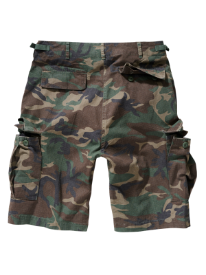 Мъжки къси панталони в зелен камуфлаж Brandit BDU Ripstop woodland