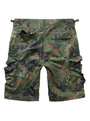 Мъжки къси панталони в зелен камуфлаж Brandit BDU Ripstop flecktarn