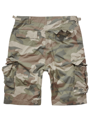 Мъжки къси панталони в камуфлаж Brandit BDU Ripstop light woodland
