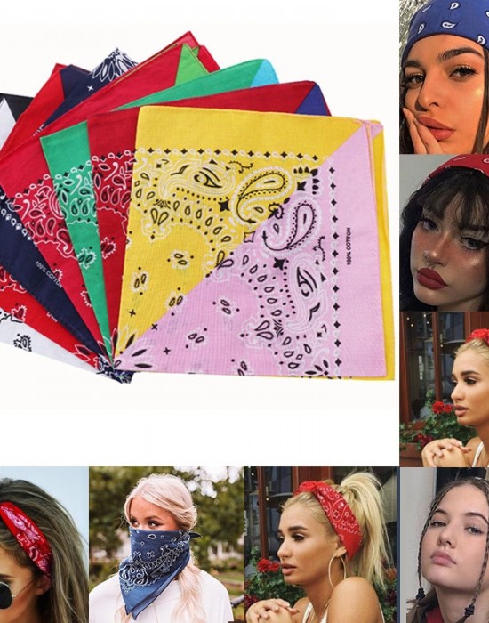 Кърпа за глава бандана HoodStyle Bandana NEW в тъмножълто, Бандани кърпи - Lit.bg