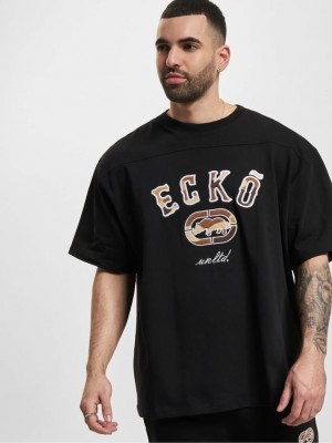 Мъжка тениска с квадратна кройка в черно Ecko Unltd. Boxy 