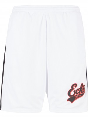 Мъжки къси панталони в бял цвят Ecko Unltd BBALL