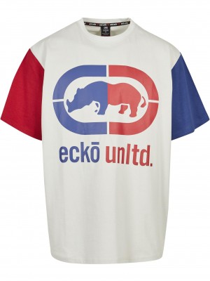 Мъжка широка тениска в светлосив цвят Ecko Unltd Grande