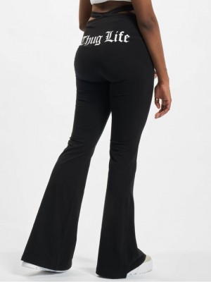 Дамски панталон в черен цвят Thug Life Sweatpants
