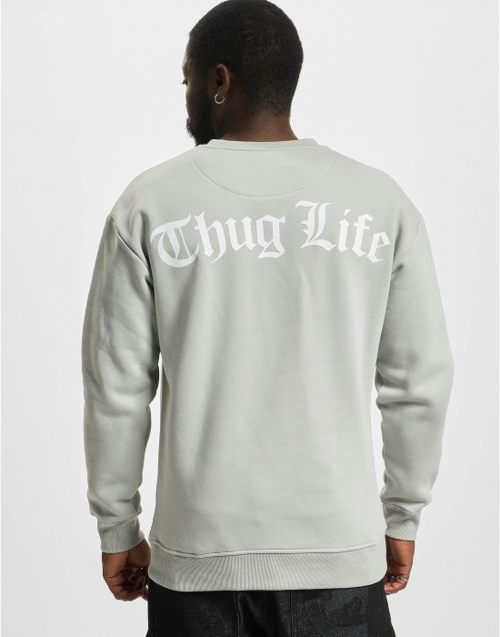 Мъжка блуза в сив цвят Thug Life Hit The Streets