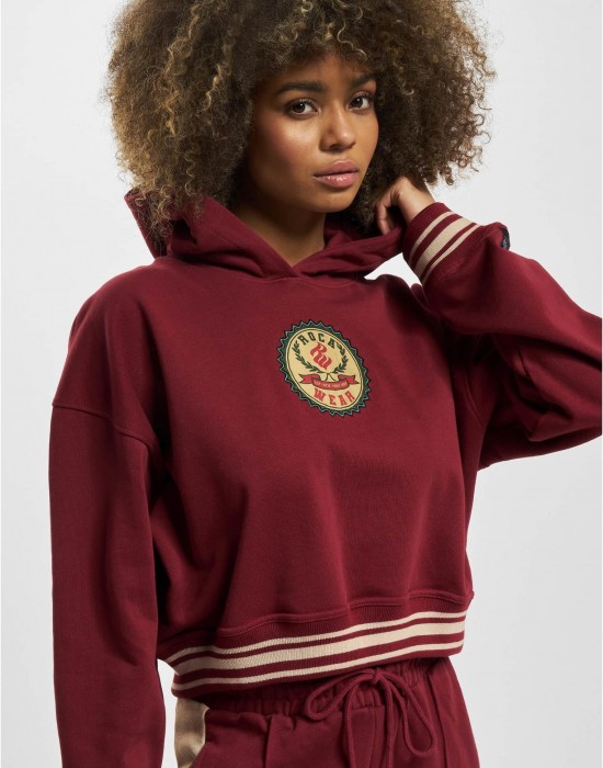 Дамски суичър в тъмночервен цвят Rocawear Kansas