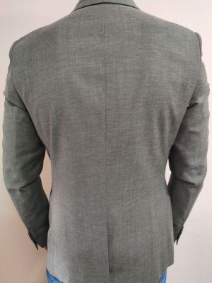 Вталено мъжко сако в сив цвят Van Gils