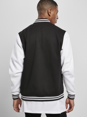 Мъжко колежанско яке в черно Starter College Fleece Jacket