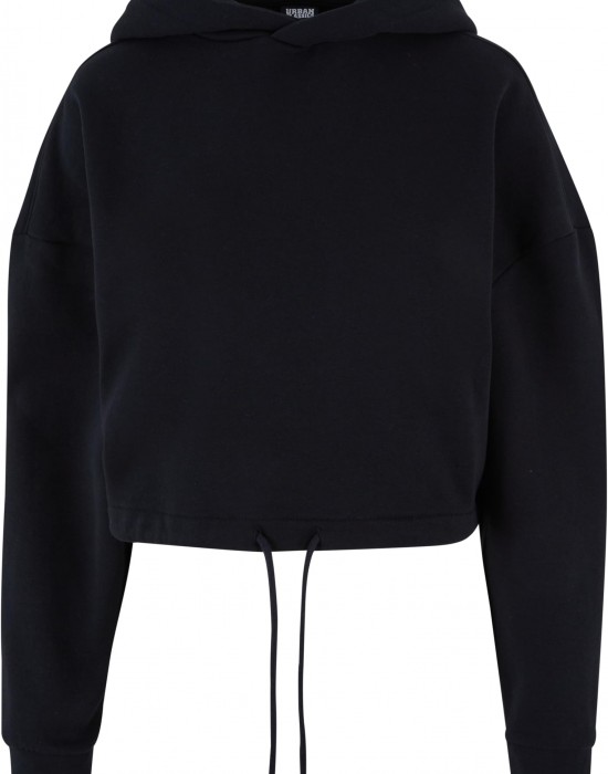 Дамски суичър в черен цвят Urban Classics Ladies Cropped Дамски суичър в черен цвят Urban Classics Ladies Cropped