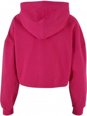 Дамски суичър в розов цвят Urban Classics Ladies Cropped
