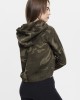  Дамски суичър в цвят маслина Urban Classics Ladies Camo Cropped Hoody 