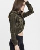  Дамски суичър в цвят маслина Urban Classics Ladies Camo Cropped Hoody 