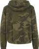  Дамски суичър в цвят маслина Urban Classics Ladies Camo Cropped Hoody 