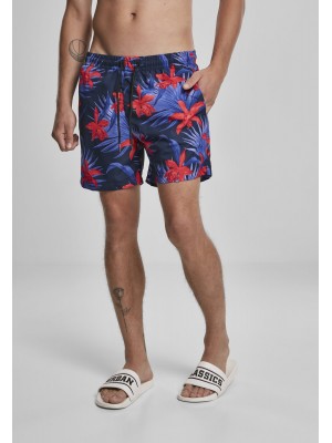 Мъжки плувни шорти Urban Classics  Pattern blue/red