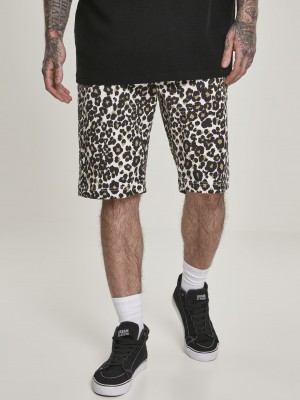  Мъжки къси панталони в леопардов принт Urban Classics AOP 