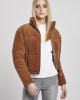  Дамско яке в кафяво от Urban Classics Ladies Corduroy Puffer 