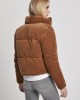  Дамско яке в кафяво от Urban Classics Ladies Corduroy Puffer 