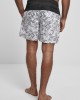  Мъжки къси панталони в черно и бяло Urban Classics Low Block Pattern Swim Shorts 