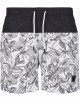  Мъжки къси панталони в черно и бяло Urban Classics Low Block Pattern Swim Shorts 