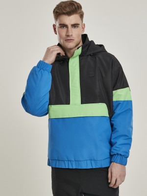  Мъжко яке в черно и синьо от Urban Classics Neon Mix Pull Over Jacket